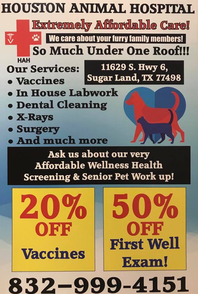 houston animal hospital coupon